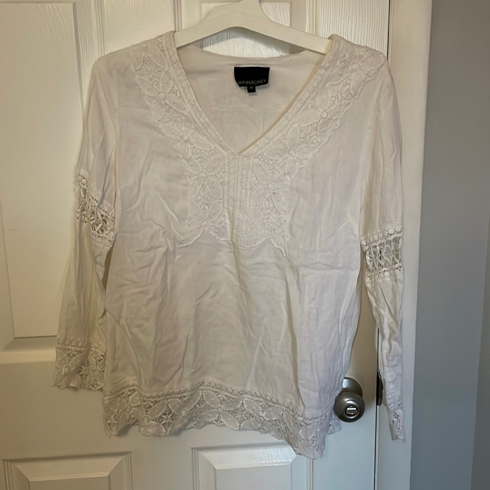 White Boho Top
